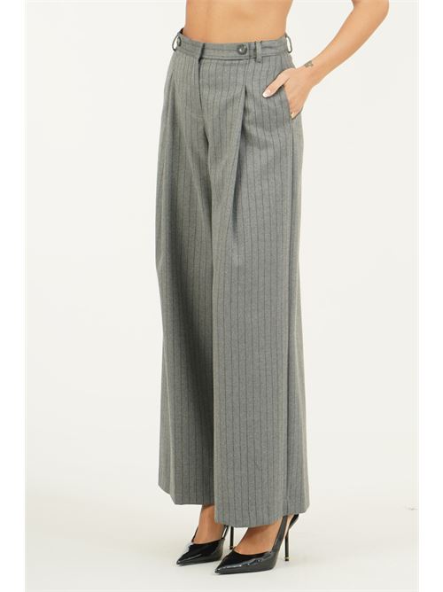 Pantalone gessato a palazzo Elmas Phil | 011299GRIGIO